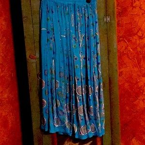 Gorgeous “Angel Touch” skirt . Lots of bling, on the beautiful blue fabric.